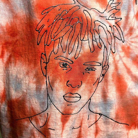 Tie dye painted xxxtentacion shirt - Picture 4 of 4